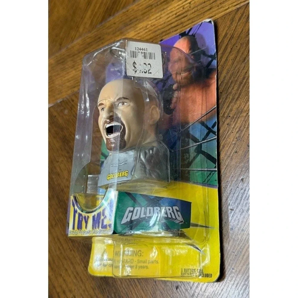 New Vintage WCW 1999 Goldberg‎ Wrestler Keychain
